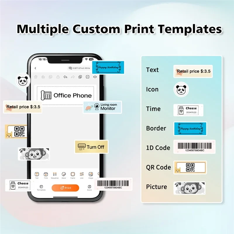 Mini Bluetooth Label Printer